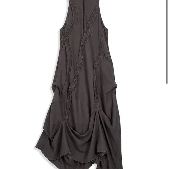 [BUNJANG] Open yy Linen Long Dress Charcoal M / Open yy 원피스