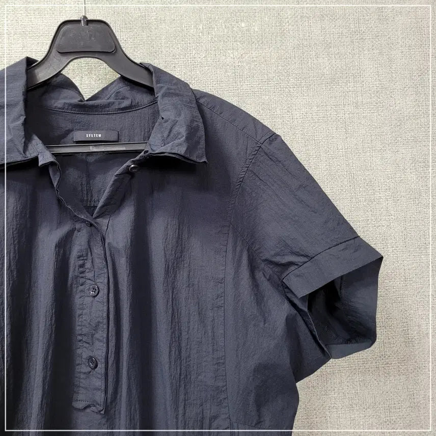 [BUNJANG] System Navy Loose Fit Dress / 1353. 시스템 네이비 루즈핏 원피스