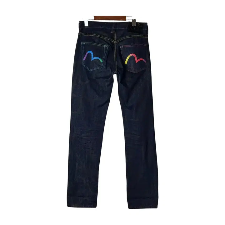 [BUNJANG] EVISU INSA Graffiti Full Print Denim Pants / [EVISU] 에비수 INSA 그래피티 풀프린트 데님팬츠