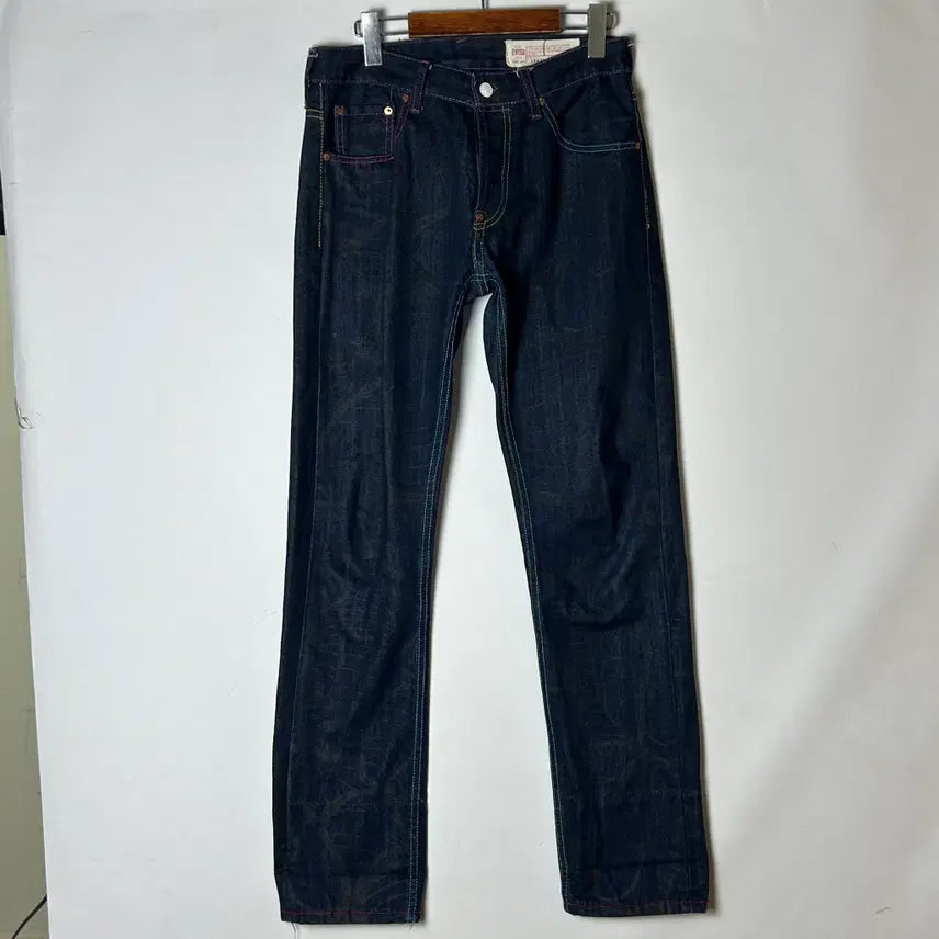 [BUNJANG] EVISU INSA Graffiti Full Print Denim Pants / [EVISU] 에비수 INSA 그래피티 풀프린트 데님팬츠