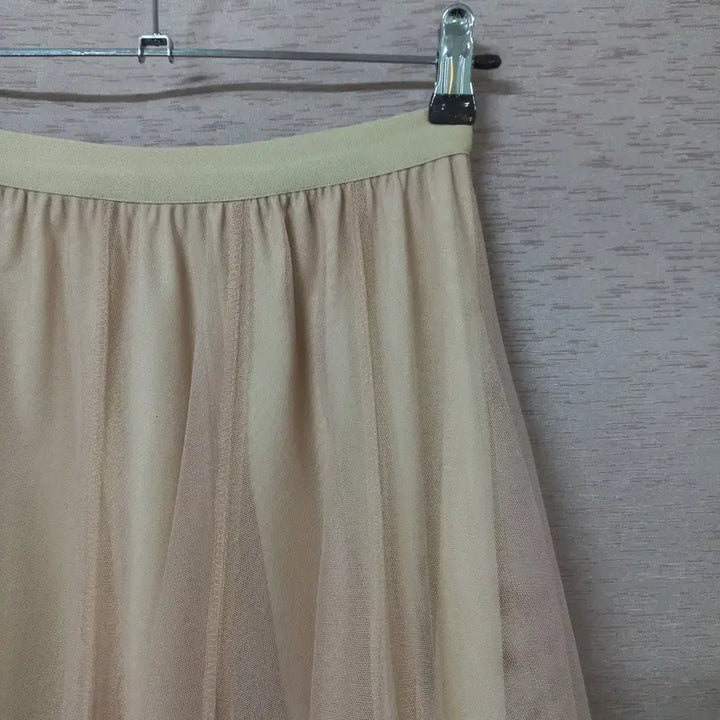 [BUNJANG] Beige Pleated Long Skirt Women&