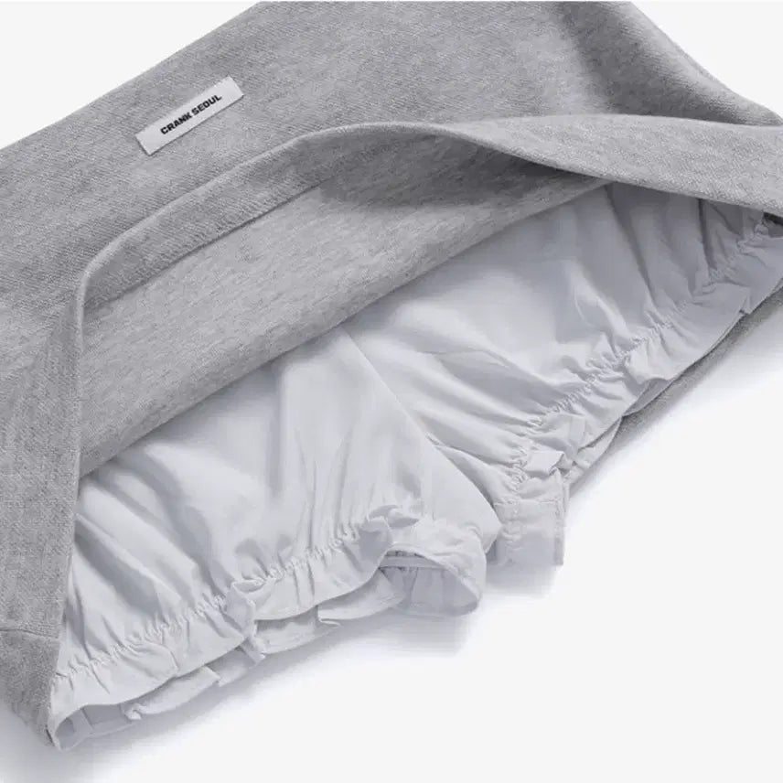 [BUNJANG] Crank PK Micro Skirt - Mélange Gray (M) / 크랭크 피케이 마이크로 스커트_멜란지 그레이 m