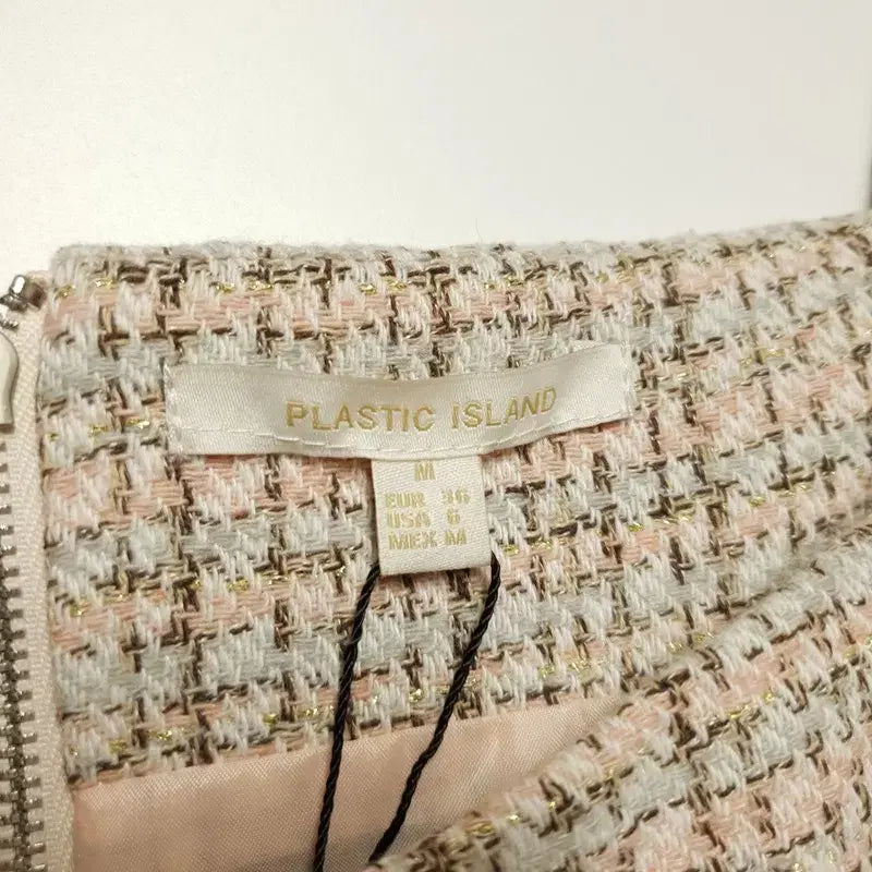 [BUNJANG] Plastic Island Tweed Bustier Top M / 플라스틱 아일랜드 트위드 크롭 뷔스티에 M