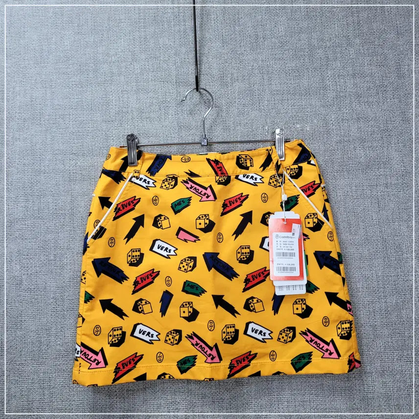 [BUNJANG] Castelbajac Yellow Printing Skirt Women&