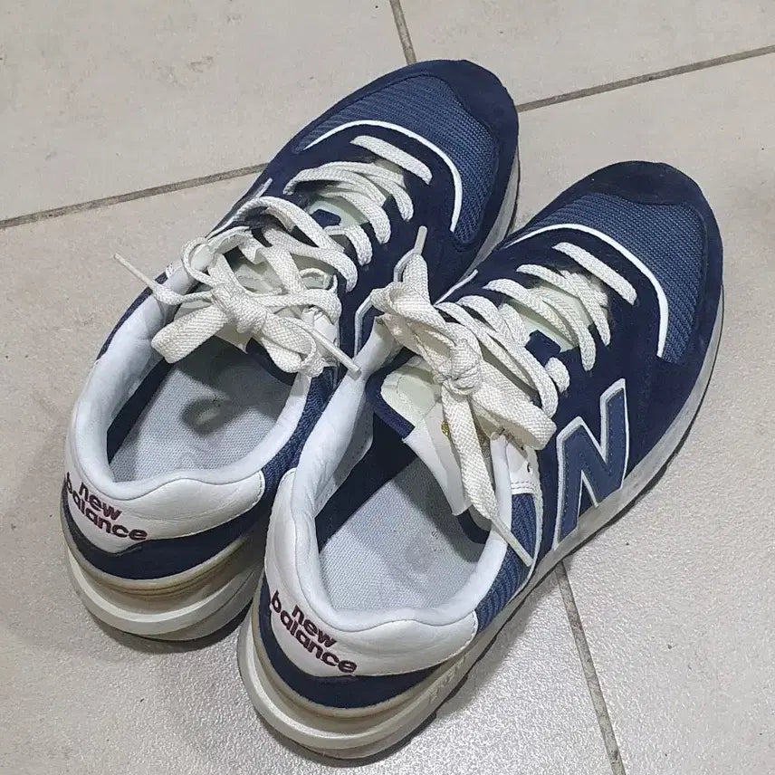 [BUNJANG] New Balance 574 Legacy Navy Sneakers (240) / 뉴발란스 574 레거시 네이비 240