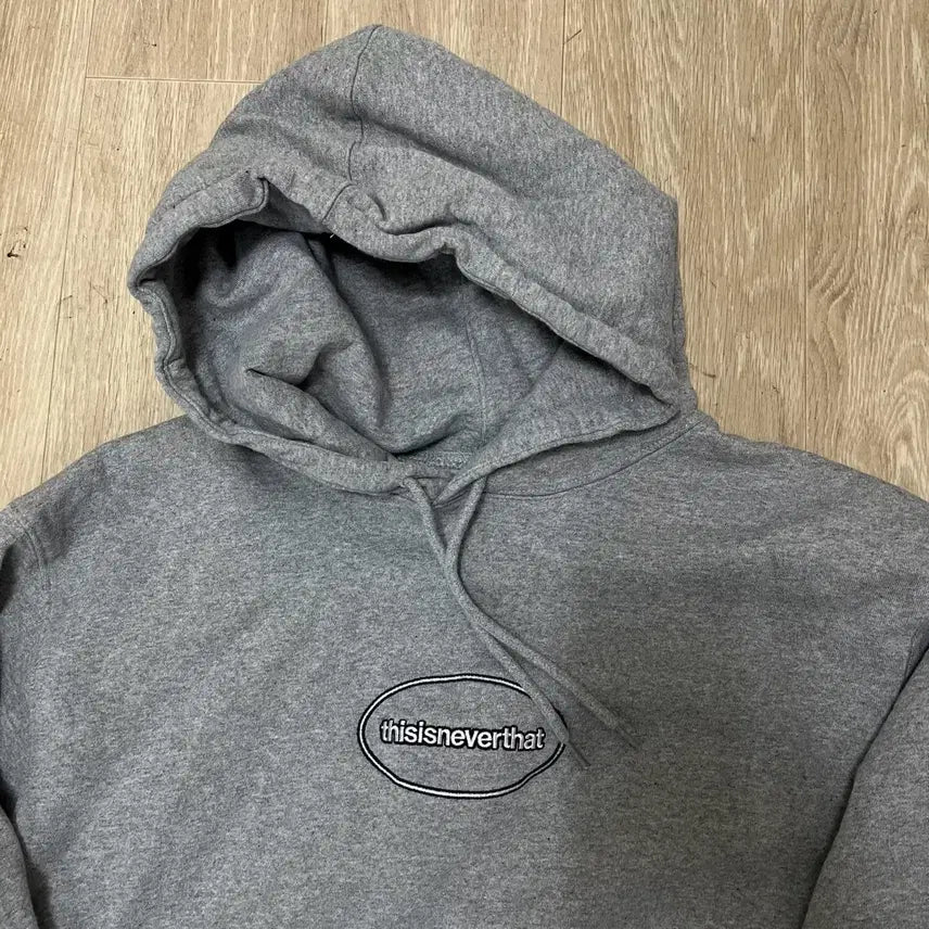 [BUNJANG] Thisisneverthat Circle Logo Hoodie T-Shirt [Gray] XL / 디스이즈네버댓 써클로고 후드 티셔츠 [그레이] XL/105