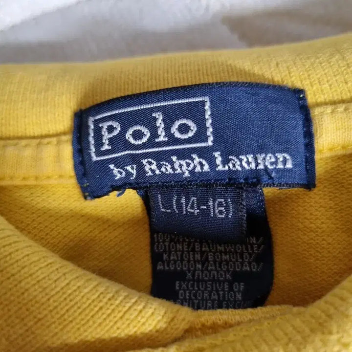[BUNJANG] Polo Ralph Lauren Yellow Long Sleeve Polo Shirt / 폴로 랄프로렌 옐로우 긴팔 카라티