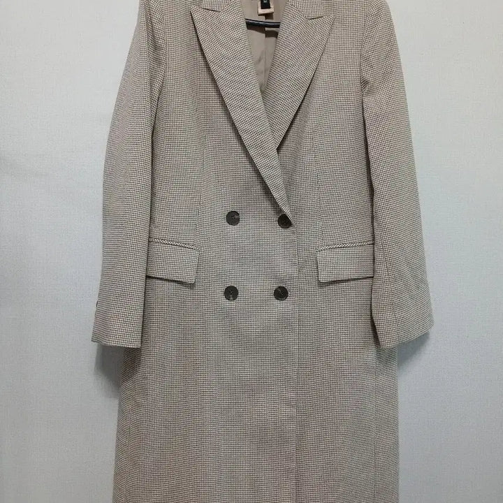 [BUNJANG] GEORGES RECH Double-Breasted Long Coat / GEORGES RECH 체크 더블 롱코트