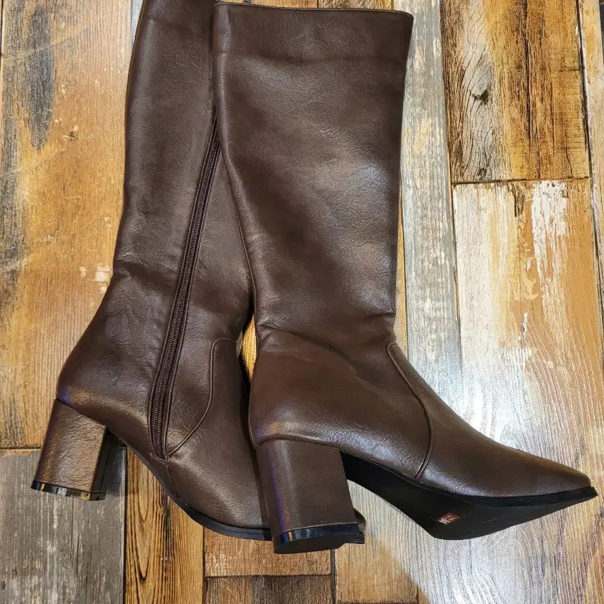 [SOLD OUT] 여성)웨스턴 사이드지퍼 롱부츠(새상품250m)
