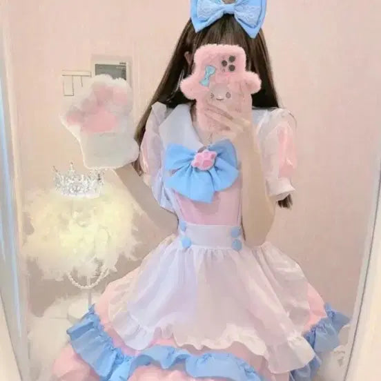 [BUNJANG] Alice Pink Maid Costume Rental / 앨리스 핑크 메이드복 대여