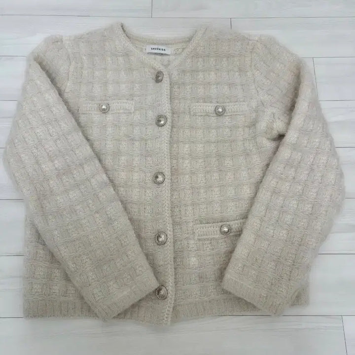[BUNJANG] SHE SMISS Tweed Jacket Ivory / SHE SMISS 트위드 자켓 아이보리