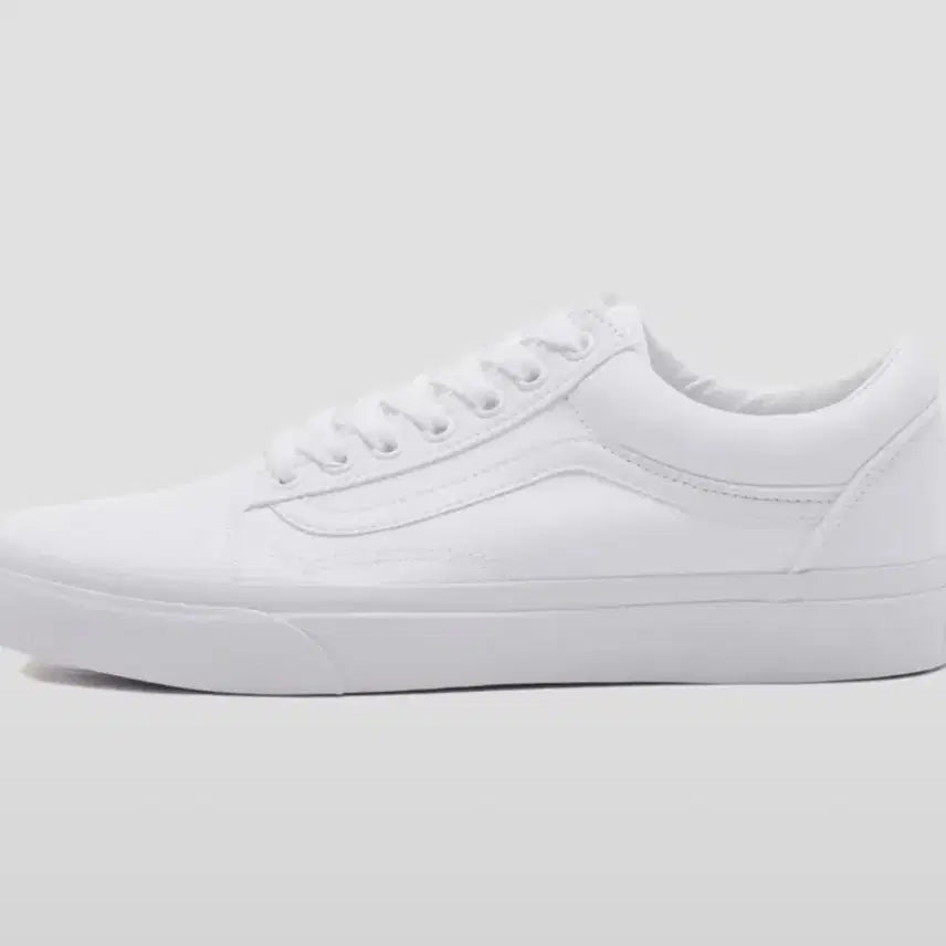 [BUNJANG] Vans Old Skool True White Sneakers / 반스 올드스쿨 트루 화이트