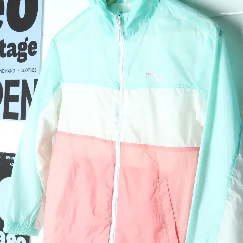 [BUNJANG] Fila Lightweight Windbreaker Zip-Up Jumper Jacket for Kids / (F) 휠라 집업 바람막이 점퍼자켓 경량 키즈 아동-757B
