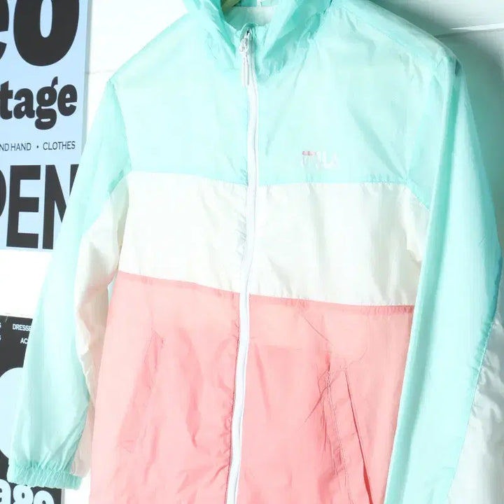 [BUNJANG] Fila Lightweight Windbreaker Zip-Up Jumper Jacket for Kids / (F) 휠라 집업 바람막이 점퍼자켓 경량 키즈 아동-757B
