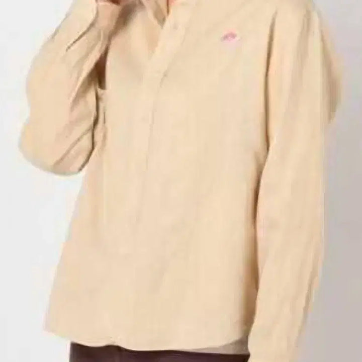 [BUNJANG] DANTON Linen Round Neck Shirt / 단톤 린넨 라운드넥 셔츠