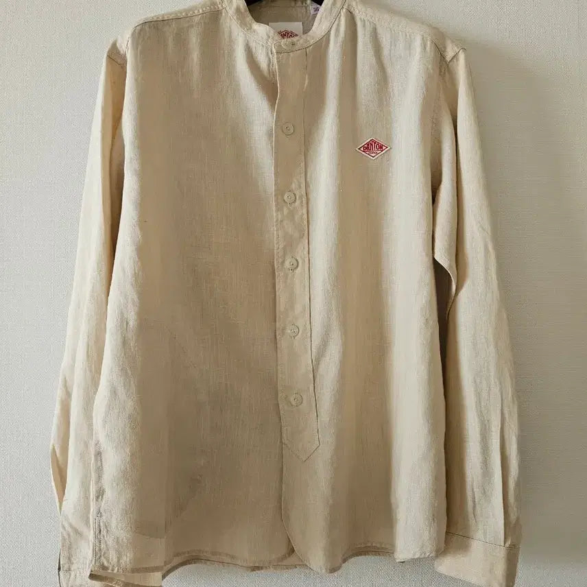 [BUNJANG] DANTON Linen Round Neck Shirt / 단톤 린넨 라운드넥 셔츠