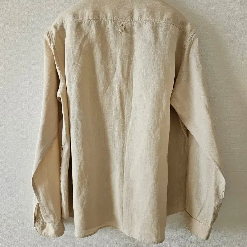 [BUNJANG] DANTON Linen Round Neck Shirt / 단톤 린넨 라운드넥 셔츠