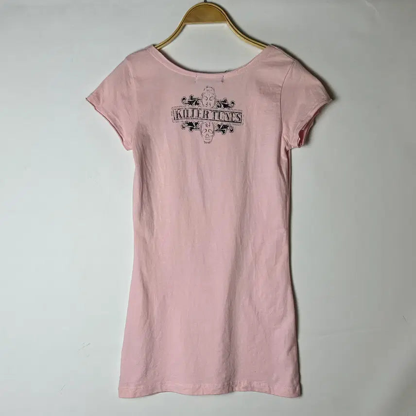 [BUNJANG] HELL CAT PUNKS Punk Short Sleeve T-Shirt Pink / [HELL CAT PUNKS] 헬캣펑크스 펑크 반팔티셔츠(새상품)