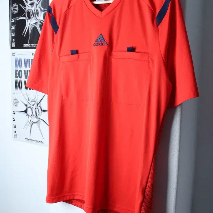 [BUNJANG] Adidas Short Sleeve T-Shirt Soccer Futsal Functional Red / (L-XL) 아디다스 반팔 티셔츠 축구 풋살 기능성 레드-757E