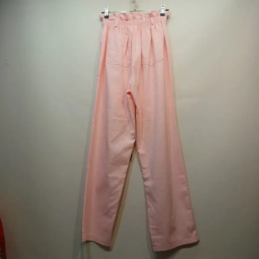 [BUNJANG] Pink High-Waisted Wide-Leg Pants / 핑크색 하이웨스트 와이드 팬츠24~28사이즈 여름   65003