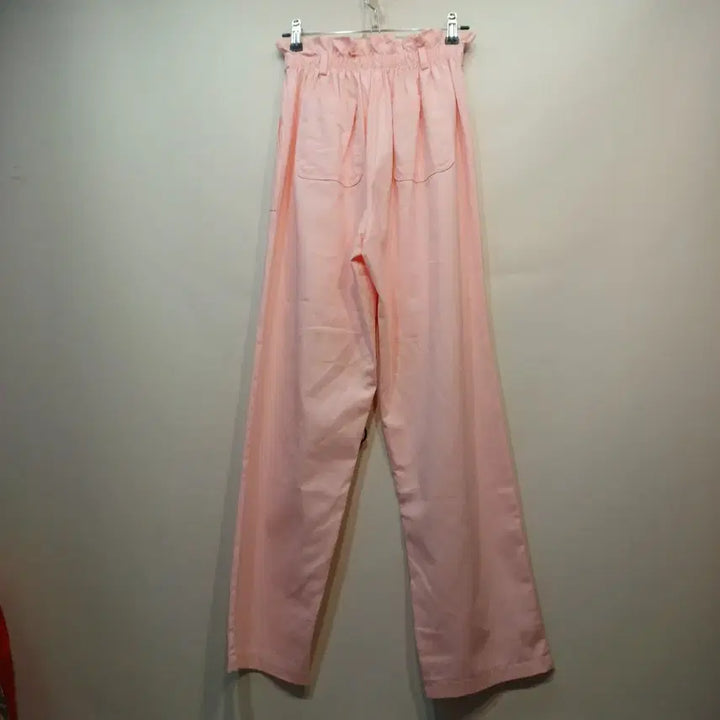 [BUNJANG] Pink High-Waisted Wide-Leg Pants / 핑크색 하이웨스트 와이드 팬츠24~28사이즈 여름   65003