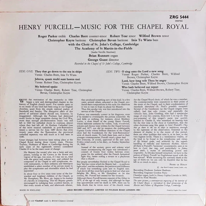 [BUNJANG] Argo Henry Purcell &