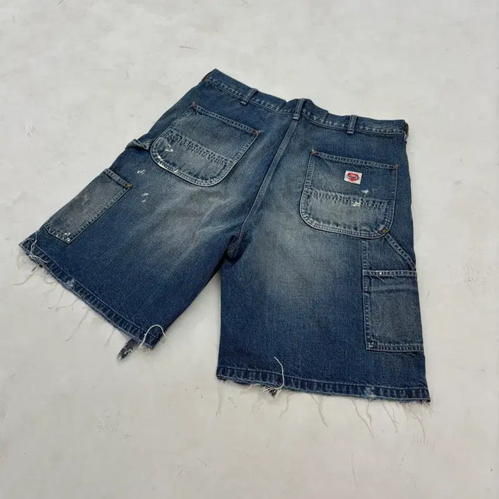 [BUNJANG] Saint Michael Double Knee Shorts / [L] 세인트미카엘 더블니 쇼츠