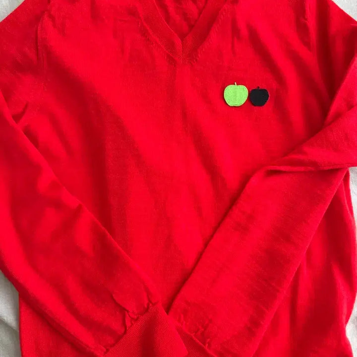 [BUNJANG] Comme des Garçons x The Beatles Red Knit Sweater M / 꼼데가르송 더 비틀즈 레드 니트 M