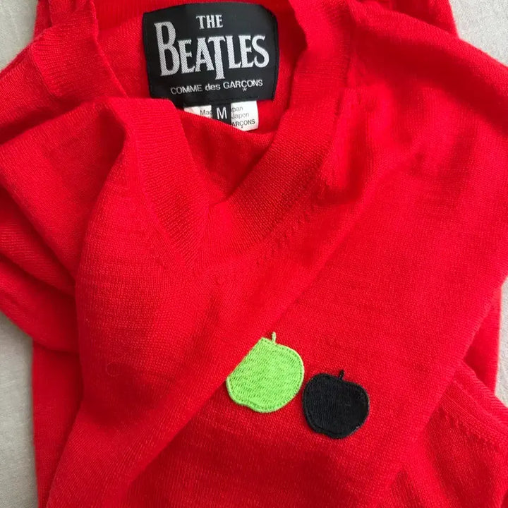 [BUNJANG] Comme des Garçons x The Beatles Red Knit Sweater M / 꼼데가르송 더 비틀즈 레드 니트 M