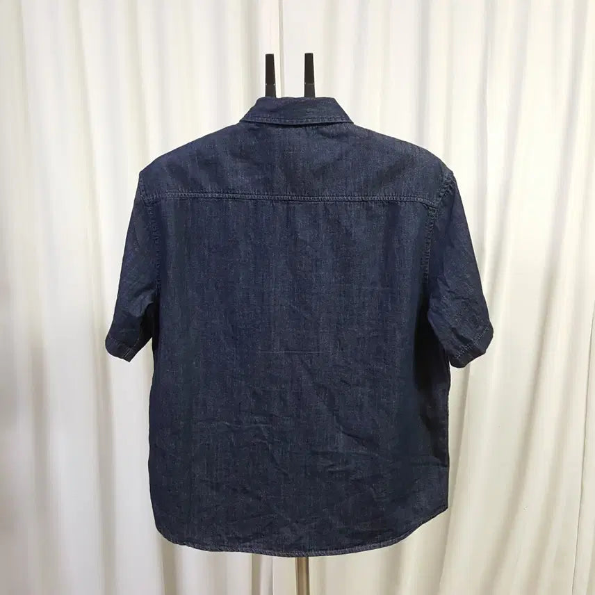 [BUNJANG] Oiljang Indigo Denim Shirt L / 25년 무신사 반팔 셔츠 청남방 인디고 L 오일장 0331