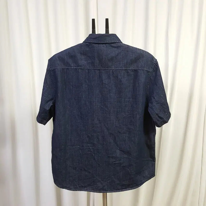 [BUNJANG] Oiljang Indigo Denim Shirt L / 25년 무신사 반팔 셔츠 청남방 인디고 L 오일장 0331