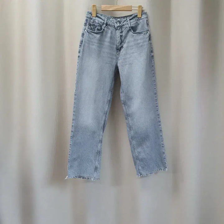 [BUNJANG] Zara Grey Wide Leg Denim Jeans / 자라 와이드 데님 청바지