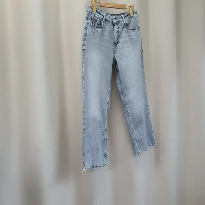 [BUNJANG] Zara Grey Wide Leg Denim Jeans / 자라 와이드 데님 청바지