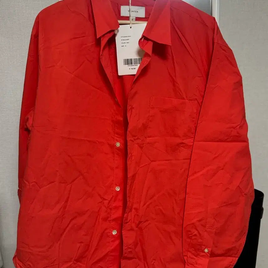[BUNJANG] Shutter Stable Shirt Red M / 셔터 스테이블 셔츠 레드 M