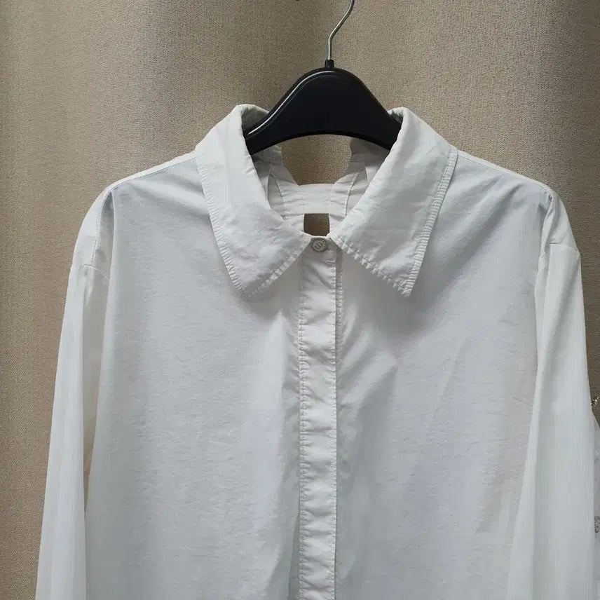[BUNJANG] Jigott Long Sleeve Shirt Blouse / 지고트 긴소매 셔츠 블라우스