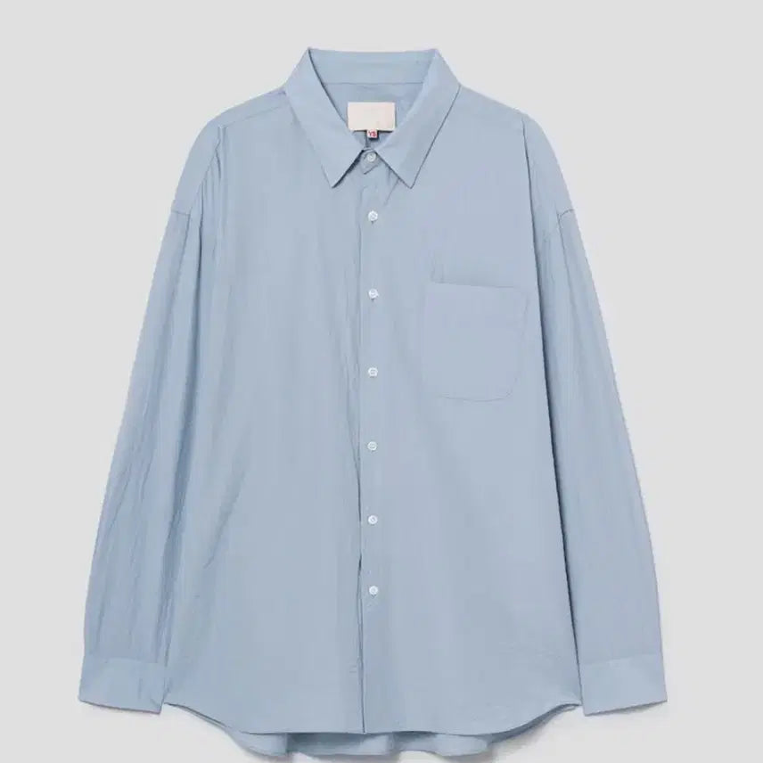 [BUNJANG] YOKOSAKAMOTO Blue Striped Regular Collar Shirt / [2] 요코사카모토 블루 셔츠