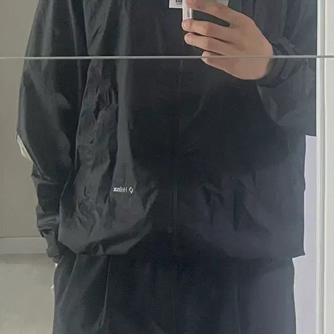 [BUNJANG] Helinox Wear ZERO Light Rain Shell - Black / 헬리녹스 웨어 ZERO 라이트 레인 쉘_Black