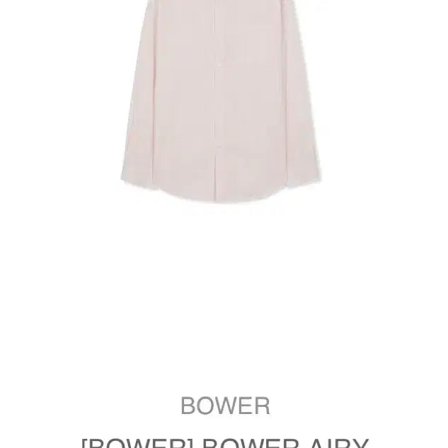 [BUNJANG] Bower Airy Striped Oversized Shirt - Pink / Bower airy 스트라이프 오버핏 셔츠 핑크