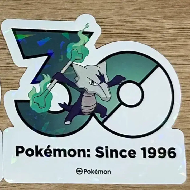 [BUNJANG] Pokemon 30th Anniversary Golem &amp; Alolan Golem Hologram Sticker Set / [포켓몬 30주년 기념 로고 스티커]텅구리, 알로라텅구리