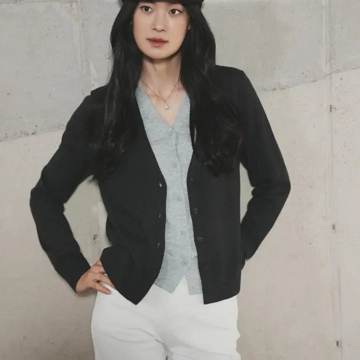 [BUNJANG] Morgan 26SS Layered Knit Cardigan Set / [새제품] 모르간 26SS 레이어드 니트가디건 2종