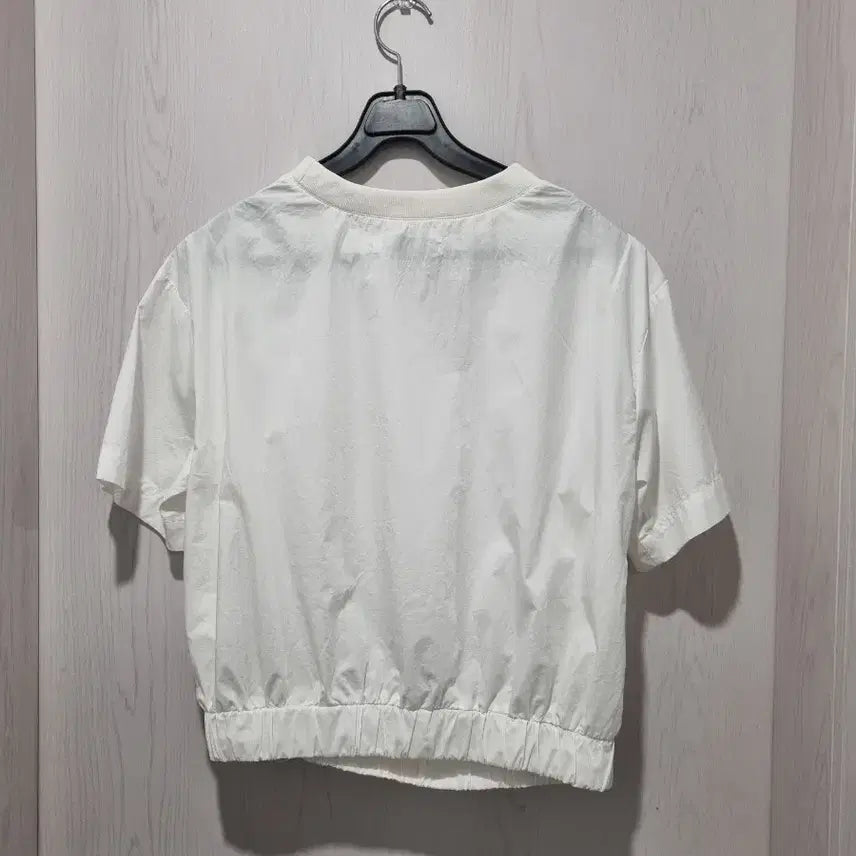 [BUNJANG] 8seconds White Shirring Short Sleeve T-Shirt / 8세컨즈의 매력적인 화이트 셔링 반팔티