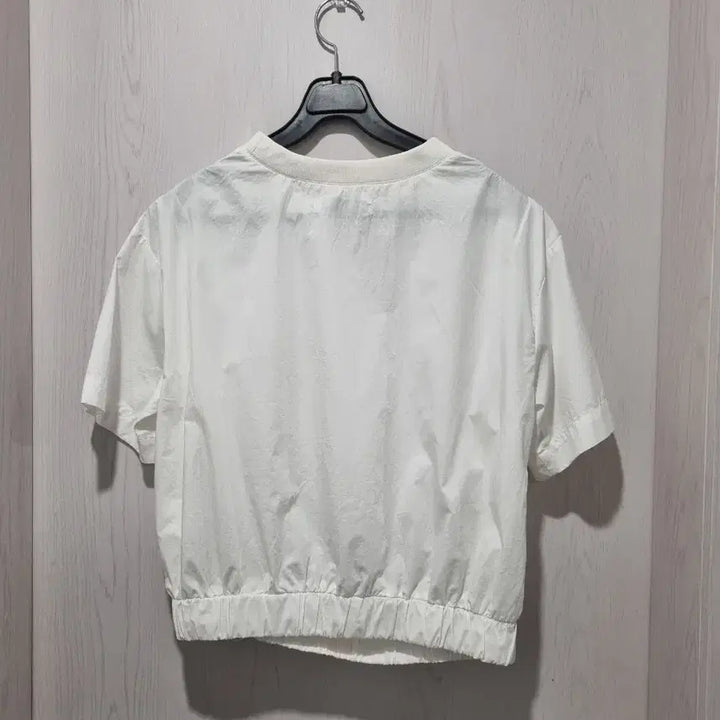 [BUNJANG] 8seconds White Shirring Short Sleeve T-Shirt / 8세컨즈의 매력적인 화이트 셔링 반팔티