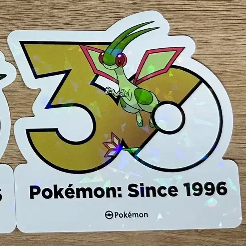 [BUNJANG] Pokemon 30th Anniversary Logo Vibrava &amp; Flygon Sticker / [포켓몬 30주년 기념 로고 스티커]비브라바,플라이곤