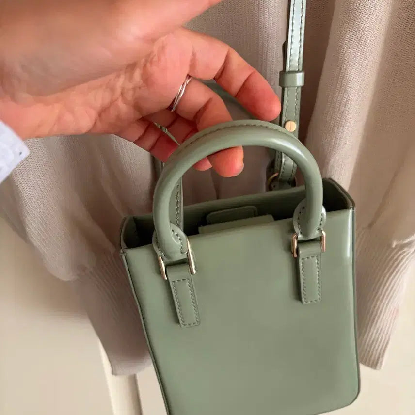 [BUNJANG] System Real Leather Mini 3-Way Bag / 미사용/시스템 리얼레더 미니 쓰리웨이백