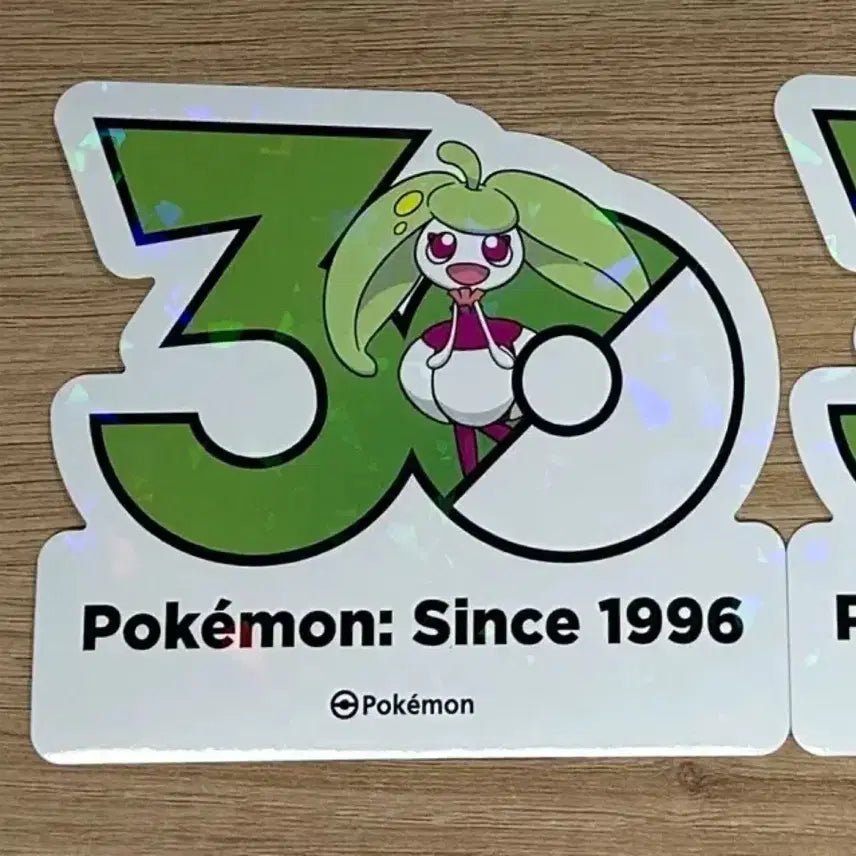 [BUNJANG] Pokemon 30th Anniversary Logo Sticker - Lumina, Delcatty / [포켓몬 30주년 기념 로고 스티커]달무리나, 달코퀸