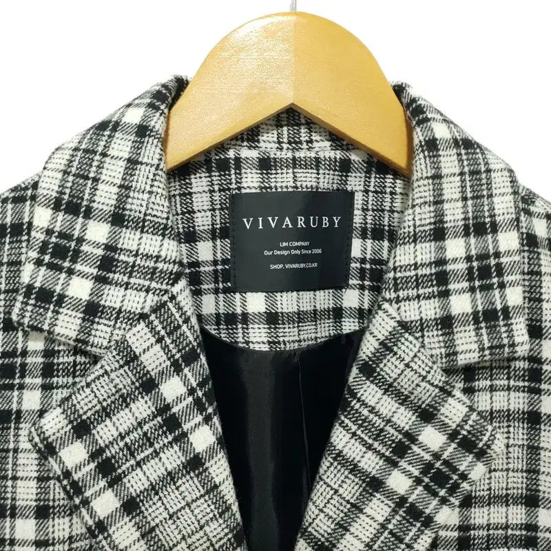 [BUNJANG] Viva Ruby Check Short Jacket / 비바루비 체크 숏 자켓 F_M1546