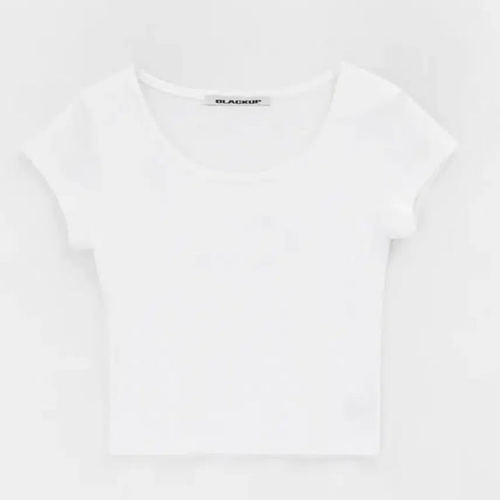 [BUNJANG] Black Up Cool U-Neck Cropped T-Shirt / 블랙업 쿨 유넥 크롭티