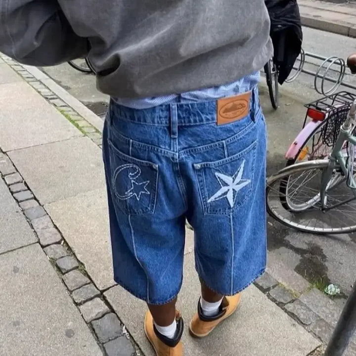 [BUNJANG] CORTESIZ Star Denim Bermuda Shorts / (새상품) 코르테이즈 데님 버뮤다 팬츠 반바지