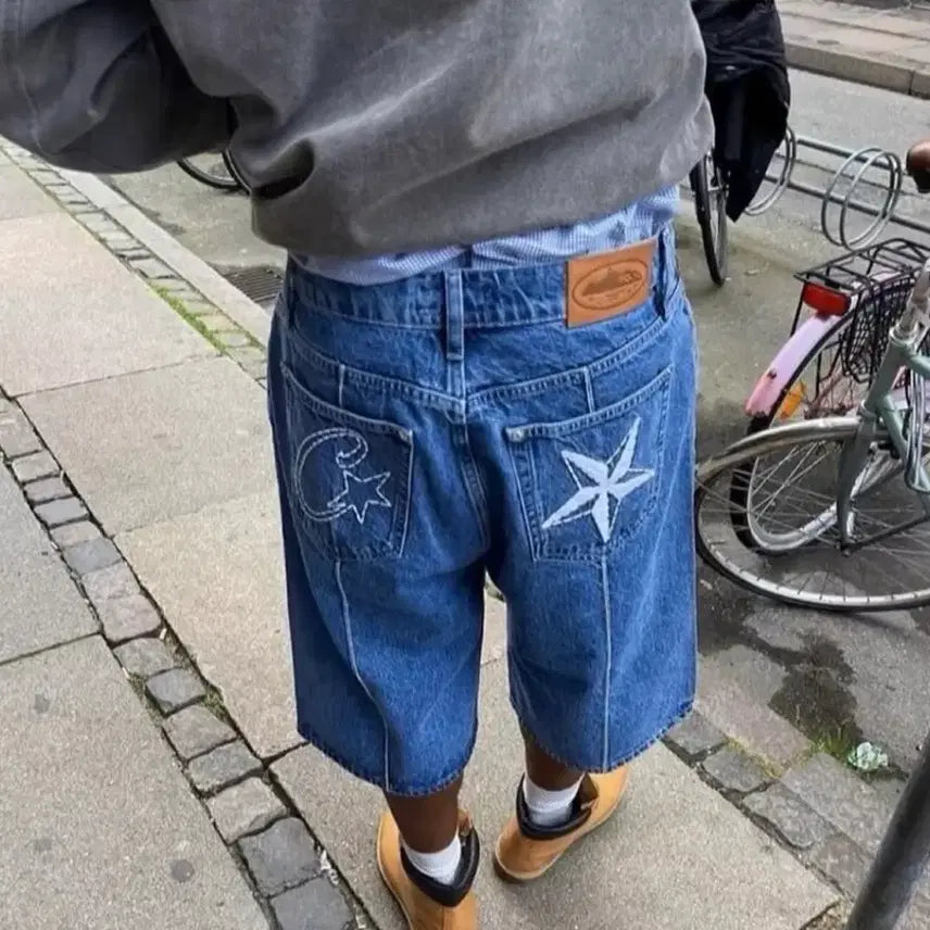 [BUNJANG] CORTESIZ Star Denim Bermuda Shorts / (새상품) 코르테이즈 데님 버뮤다 팬츠 반바지