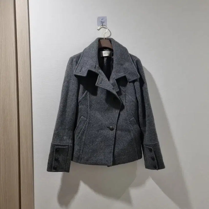 [BUNJANG] SJSJ Wool Blend Coat / 한섬 SJSJ 그레이 울 코트